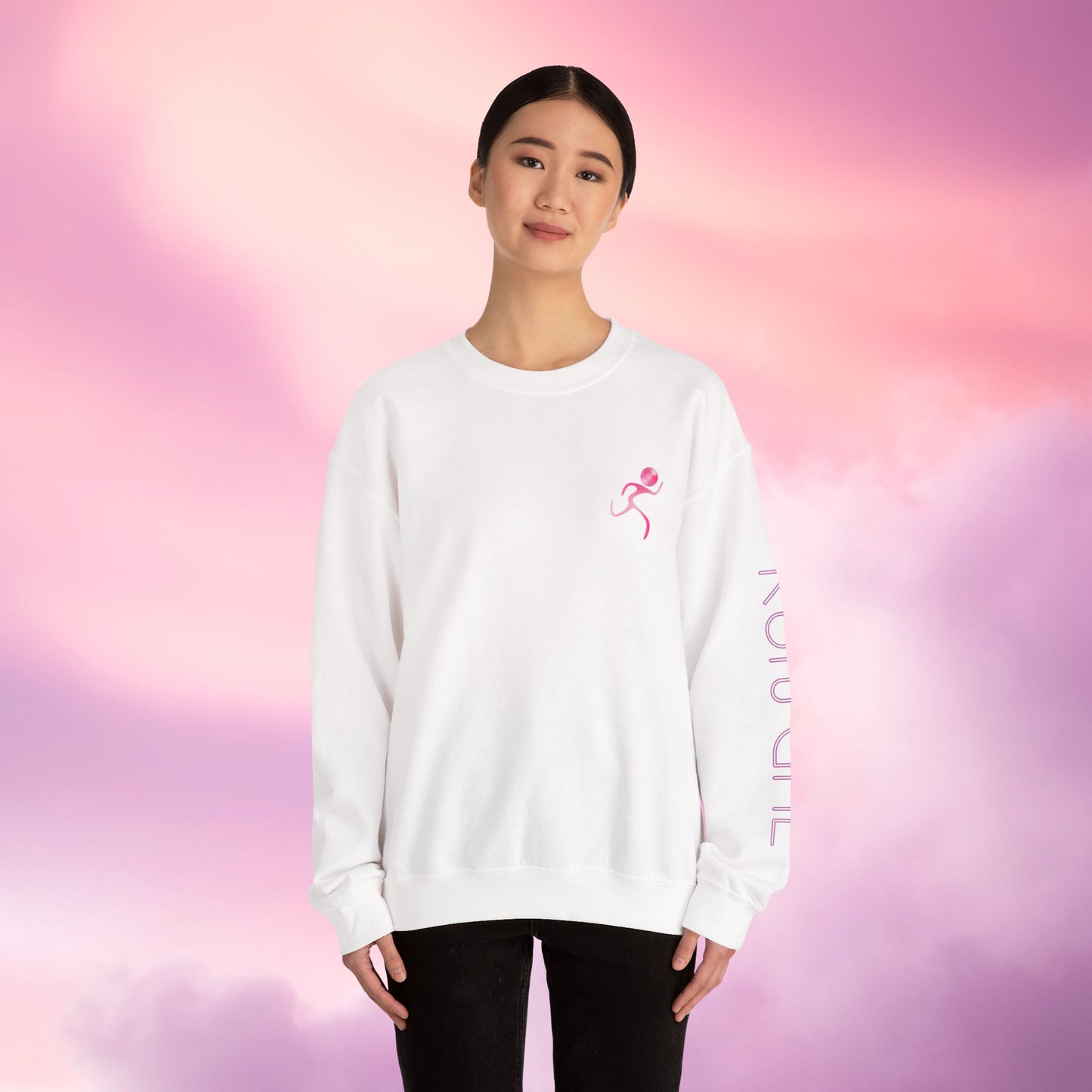 Daydream Pink RunGal Crewneck