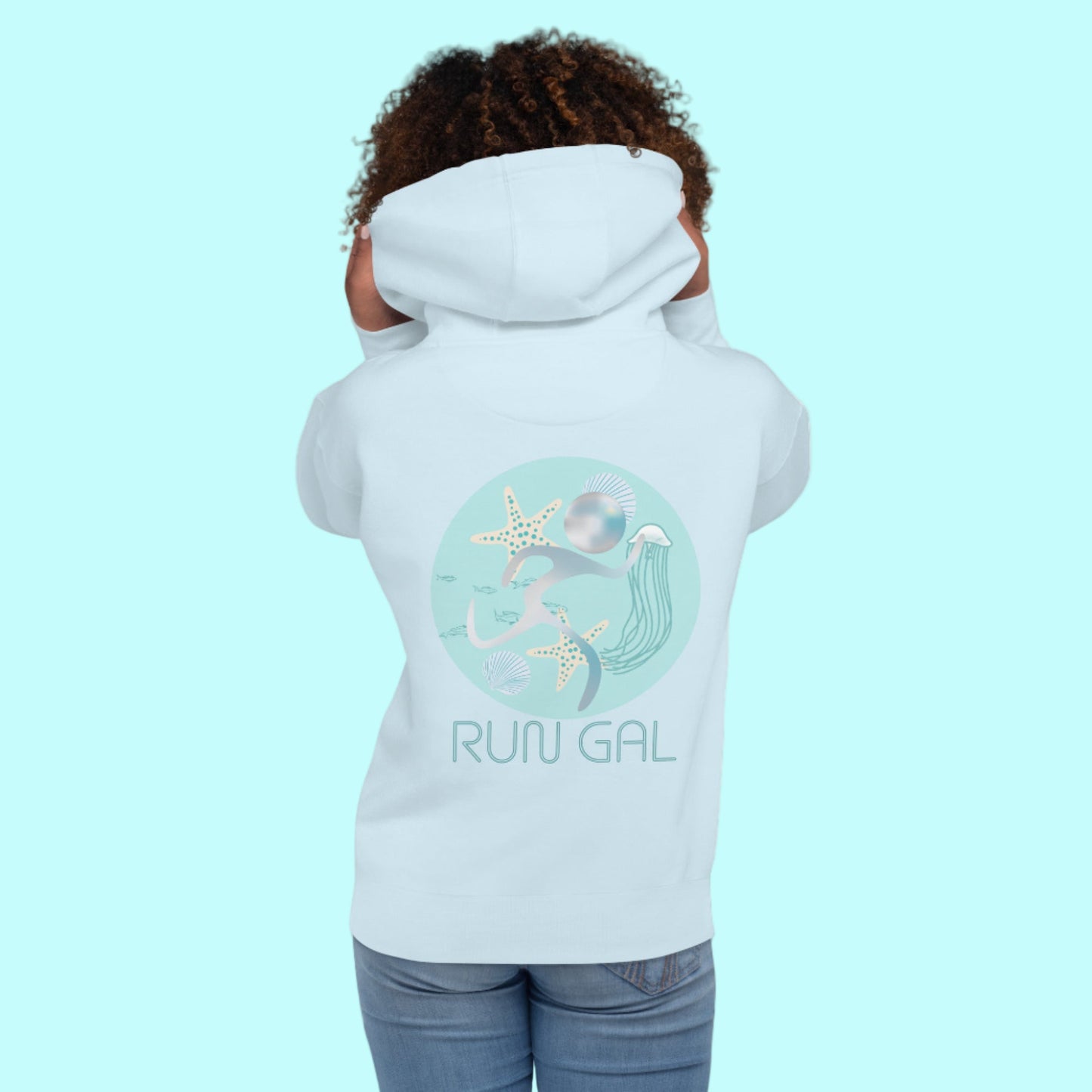 Beach Babe RunGal Hoodie